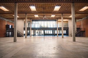 Photo of the open space on the ground floor of the Exchange that can be leased for events, photoshoots and a maker space
