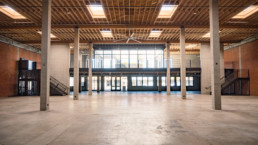 Photo of the open space on the ground floor of the Exchange that can be leased for events, photoshoots and a maker space